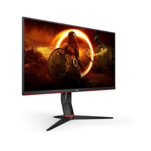 AOC Gaming Q27G2S - G2 Series - monitor a LED - gaming - 27" - 2560 x 1440 QHD @ 165 Hz - IPS - 350 cd/m² - 1000:1 - 1 ms - 2xHDMI, DisplayPort - anteriore nero opaco, lato posteriore nero opaco/rosso